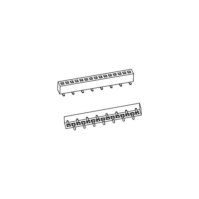 排母PH1.0*H2.0mm单排SMT系列